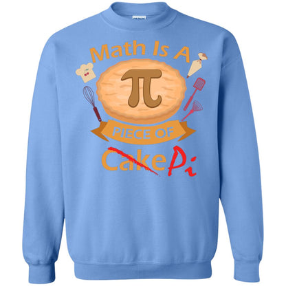 Math Is A Piece Of Pi Funny Pi Day T-shirt For Math Lover Carolina Blue