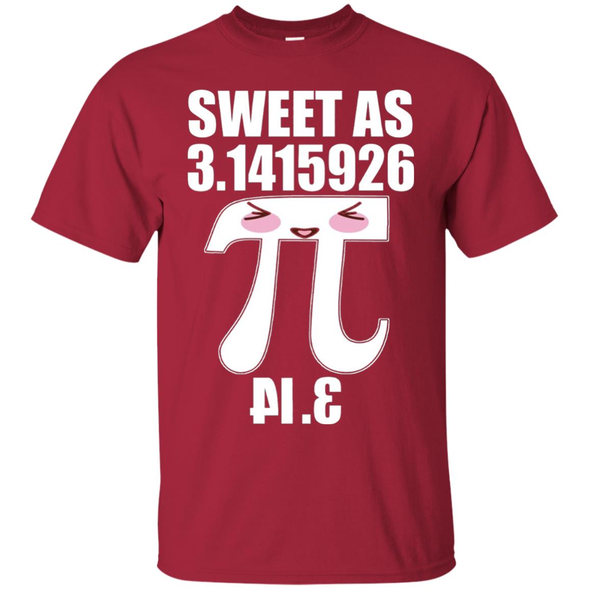 Pi Day Sweet As Pie Funny Geek Mathematics Day Tshirt Cardinal