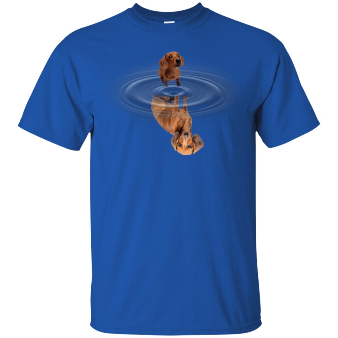 Little Dachshund And Big Shadow Shirt Royal