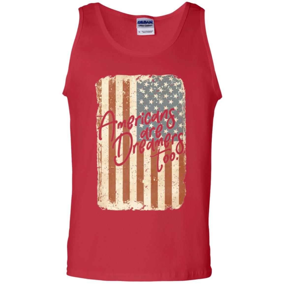 Americans Are Dreamers Too T-shirt American Flag Red
