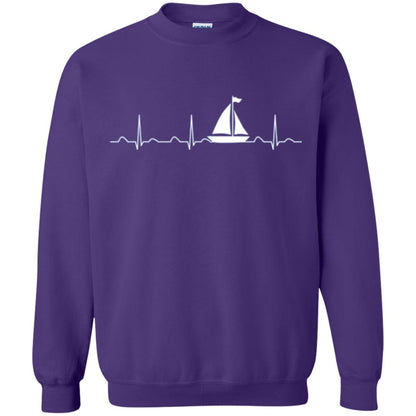 Boating Sailor T-shirt Heartbeat Purple