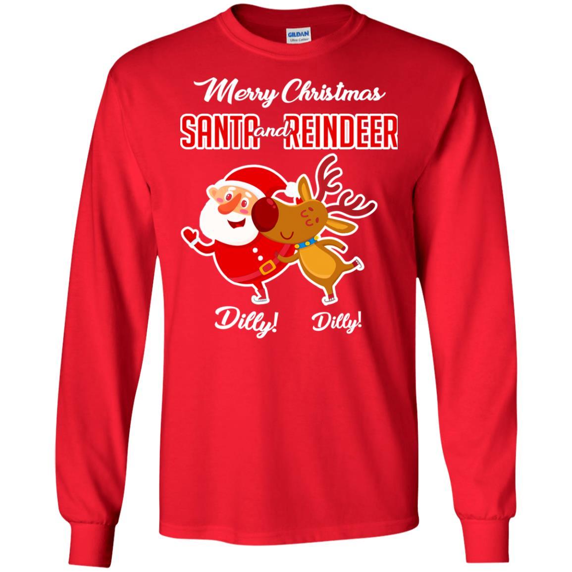 Christmas T-shirt Merry Christmas Dilly Dilly Red
