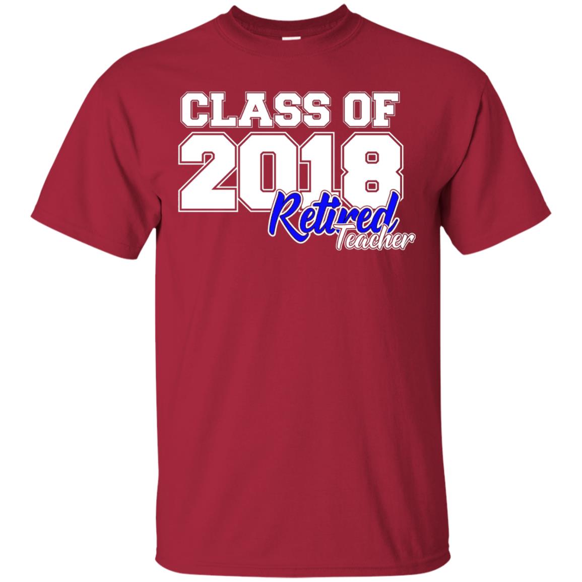 Retirement T-shirt Class Of 2018 Retired Teacher Cardinal