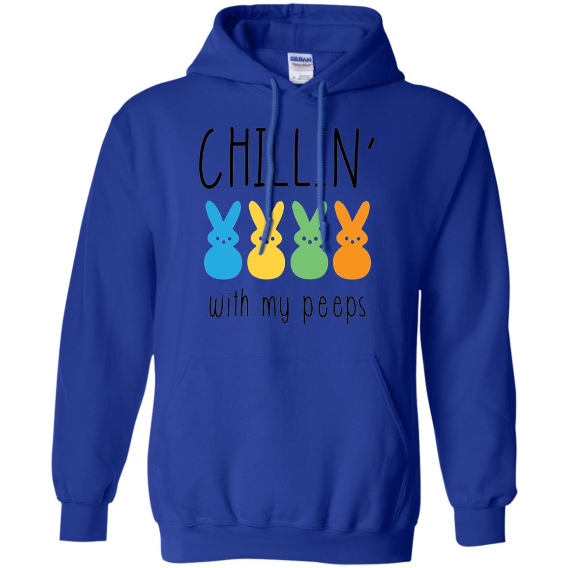 Chillin With My Peeps Happy Easter T-shirt Royal