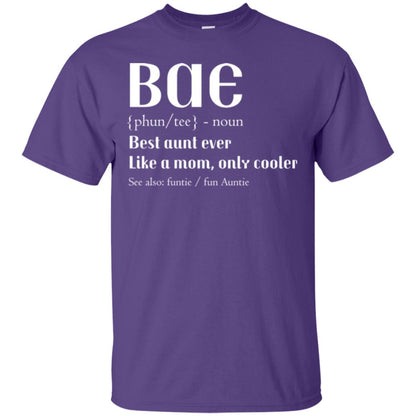 Bae Best Aunt Ever Shirt Purple