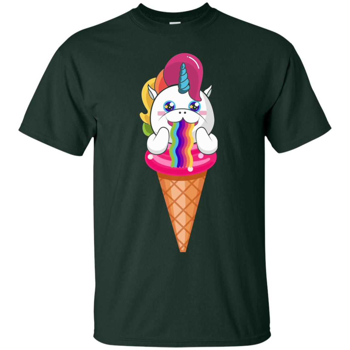 Unicorn Ice Cream Shirt Forest