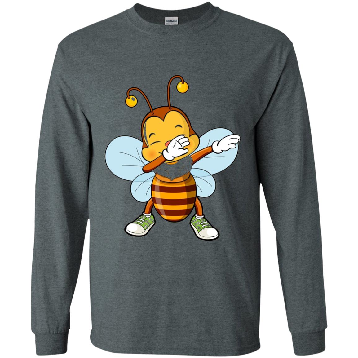 Dabbing Bee Dab Dancing Beekeeping Bee Lover T-shirt Dark Heather