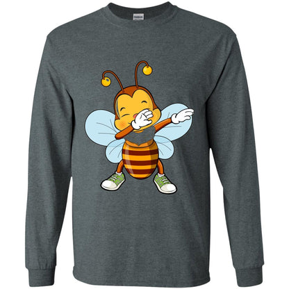 Dabbing Bee Dab Dancing Beekeeping Bee Lover T-shirt Dark Heather