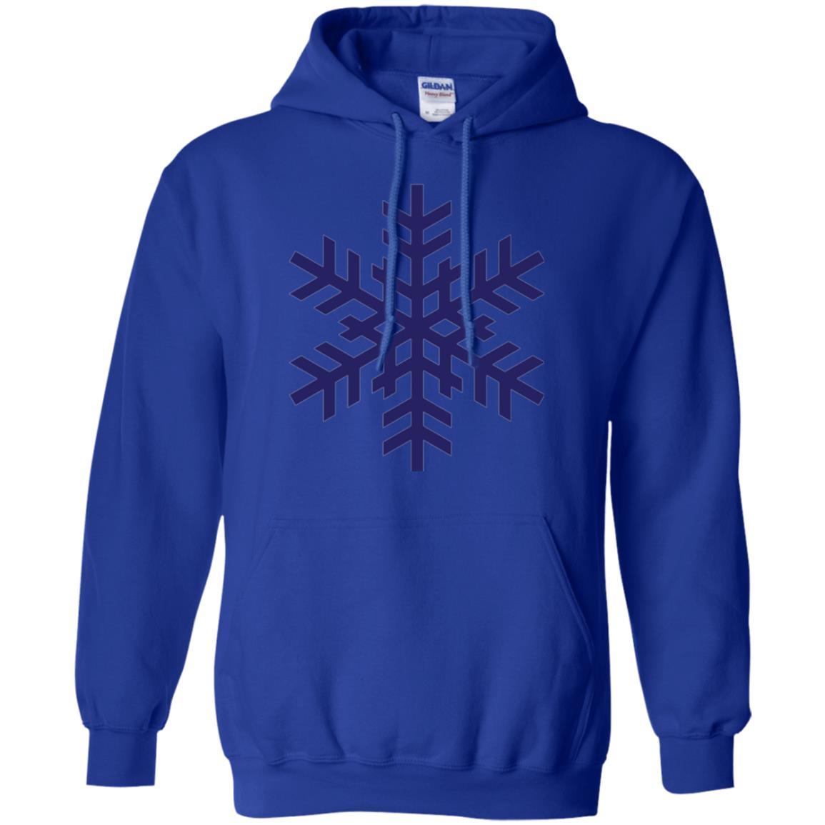 Christmas T-shirt Navy Blue Snowflake T-shirt Royal