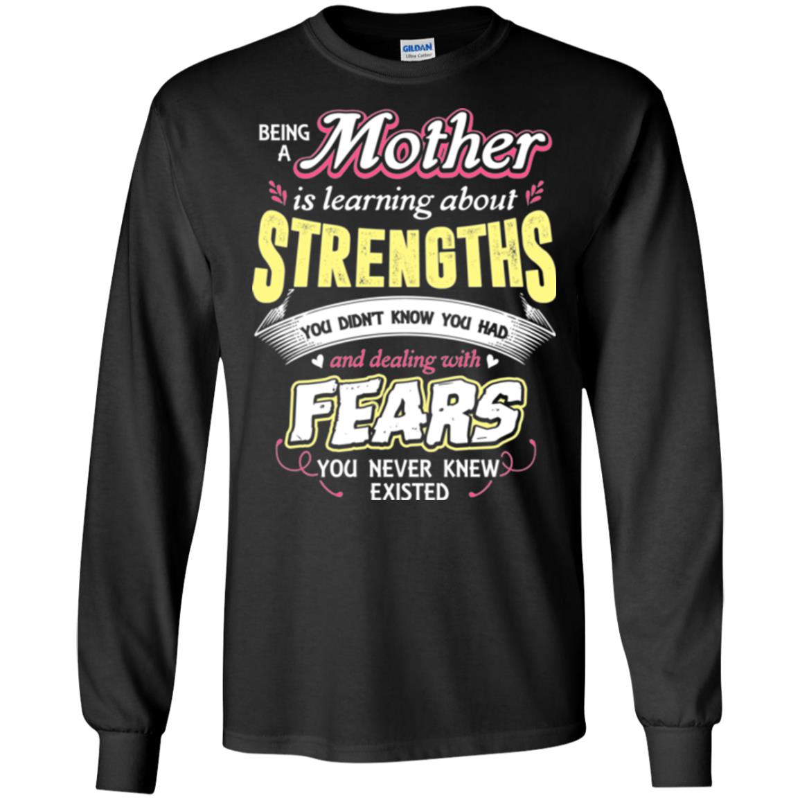Being A Mom Means Mommy T-shirt Black