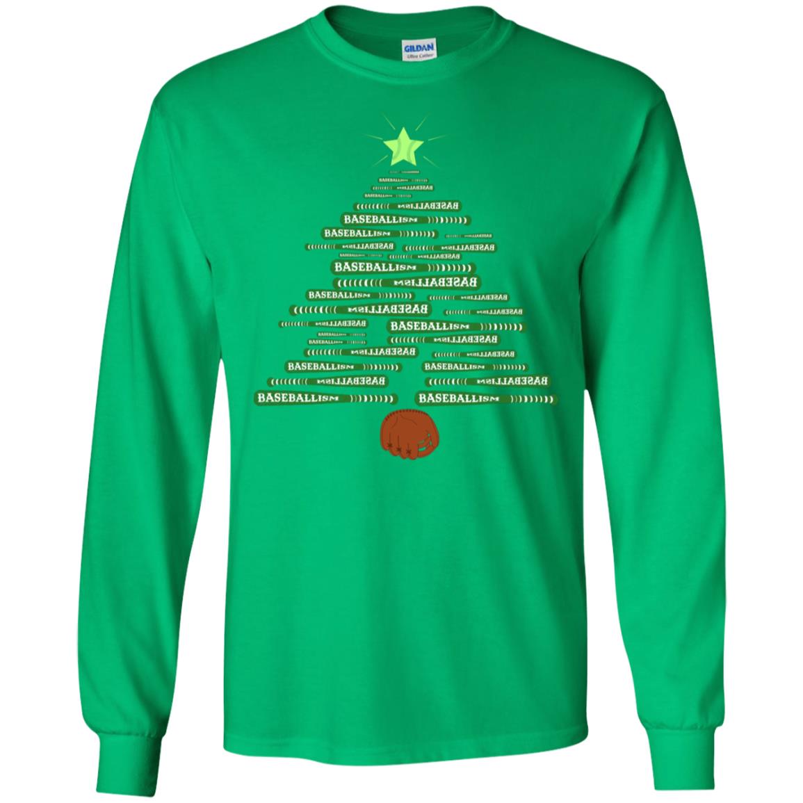 Baseballism Christmas Tree Gift Shirt Irish Green