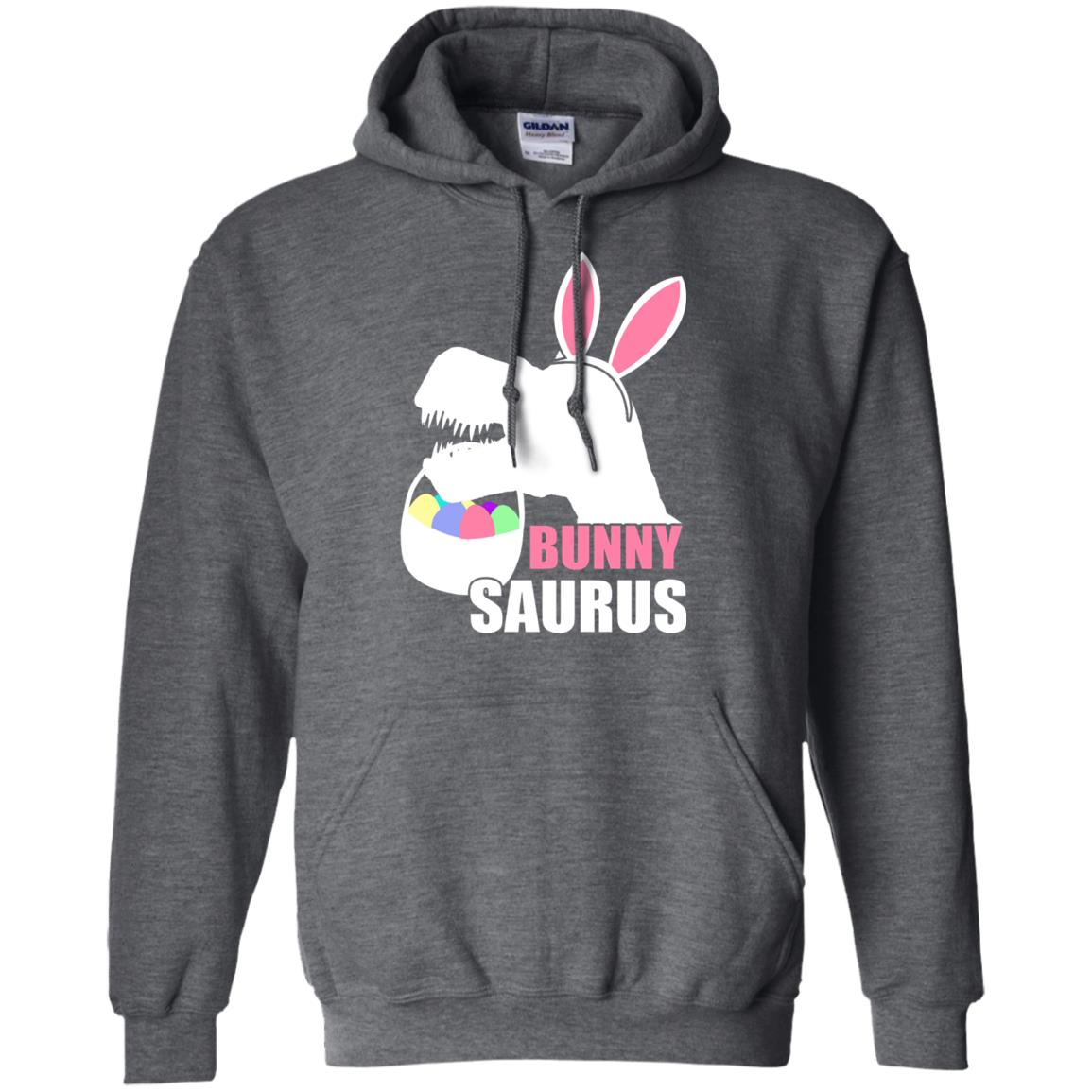 Bunnysaurus Easter Dinosaur Lover Shirt Dark Heather