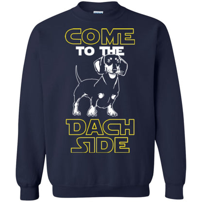 Come To The Dach Side Dachshund Dog Lover Shirt Navy
