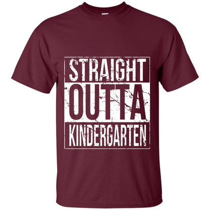Kids Straight Outta Kindergarten T-shirt Maroon