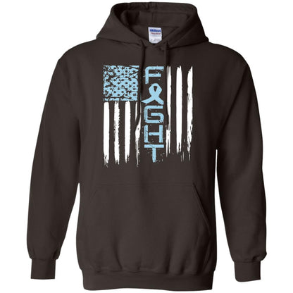 Fight Hope Prostate Cancer Awareness Cancer T-shirt Dark Chocolate