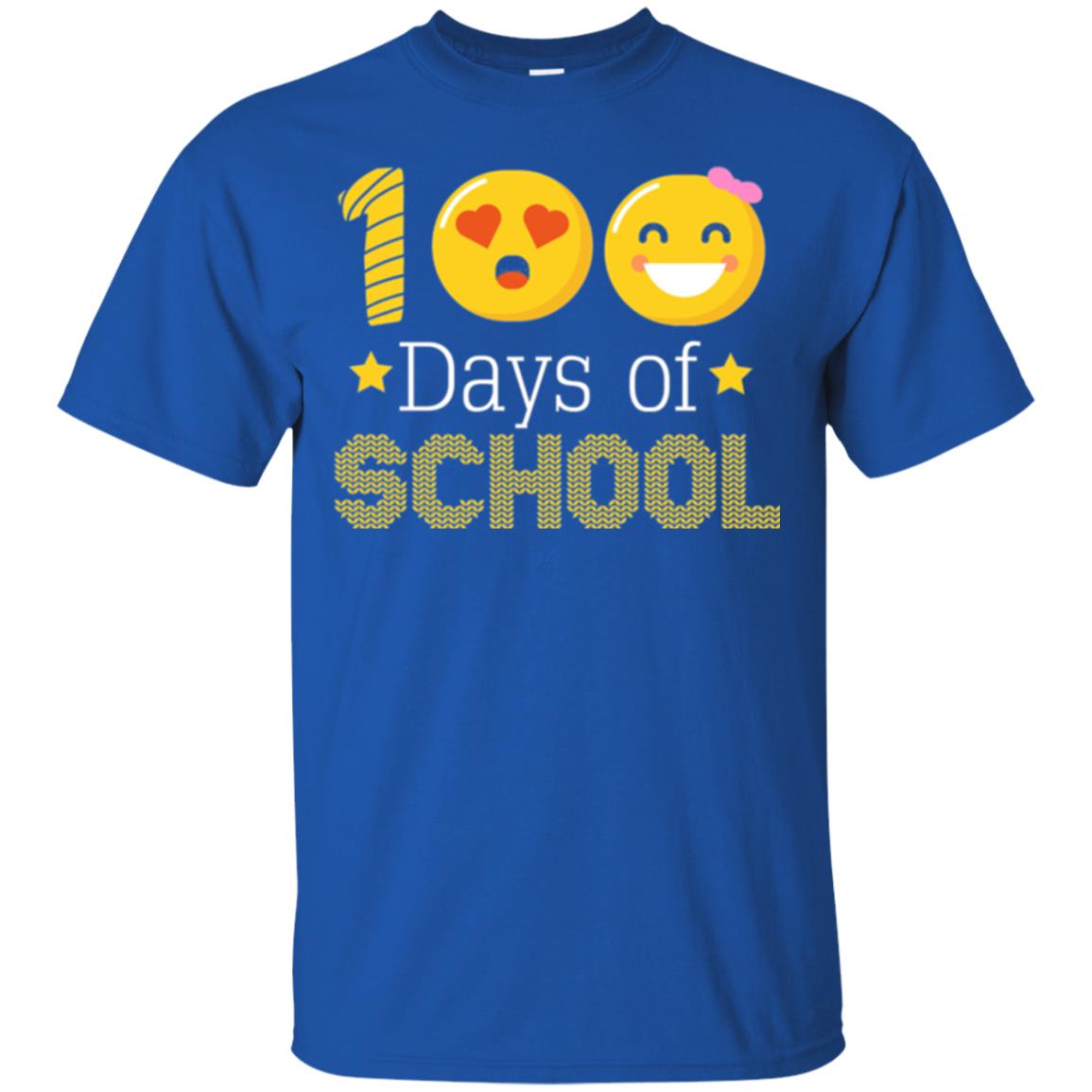 Teacher T-shirt 100 Days Of School T-shirt Royal