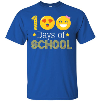 Teacher T-shirt 100 Days Of School T-shirt Royal