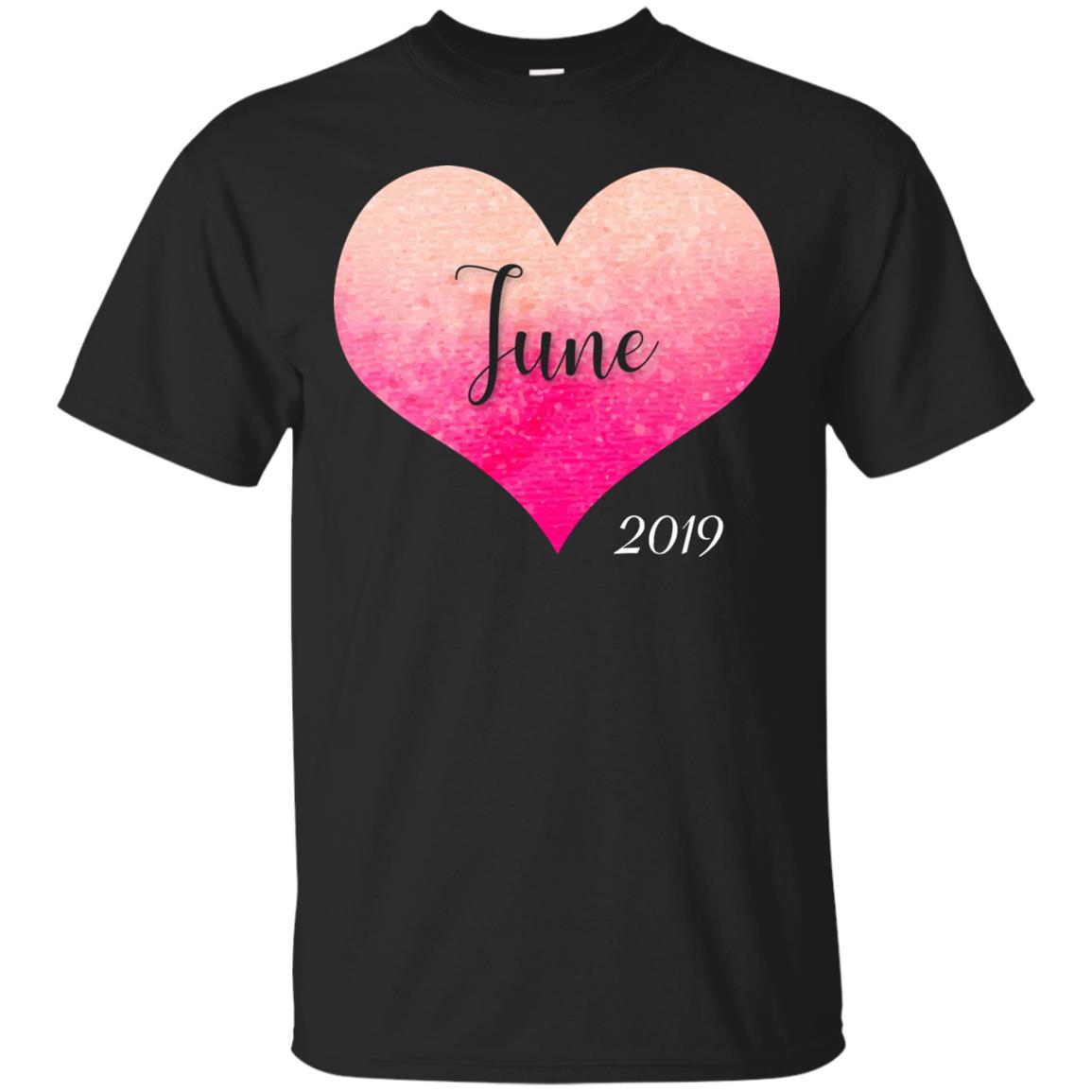 Pregnancy Reveal Announcement Party June 2019 Shirt Black