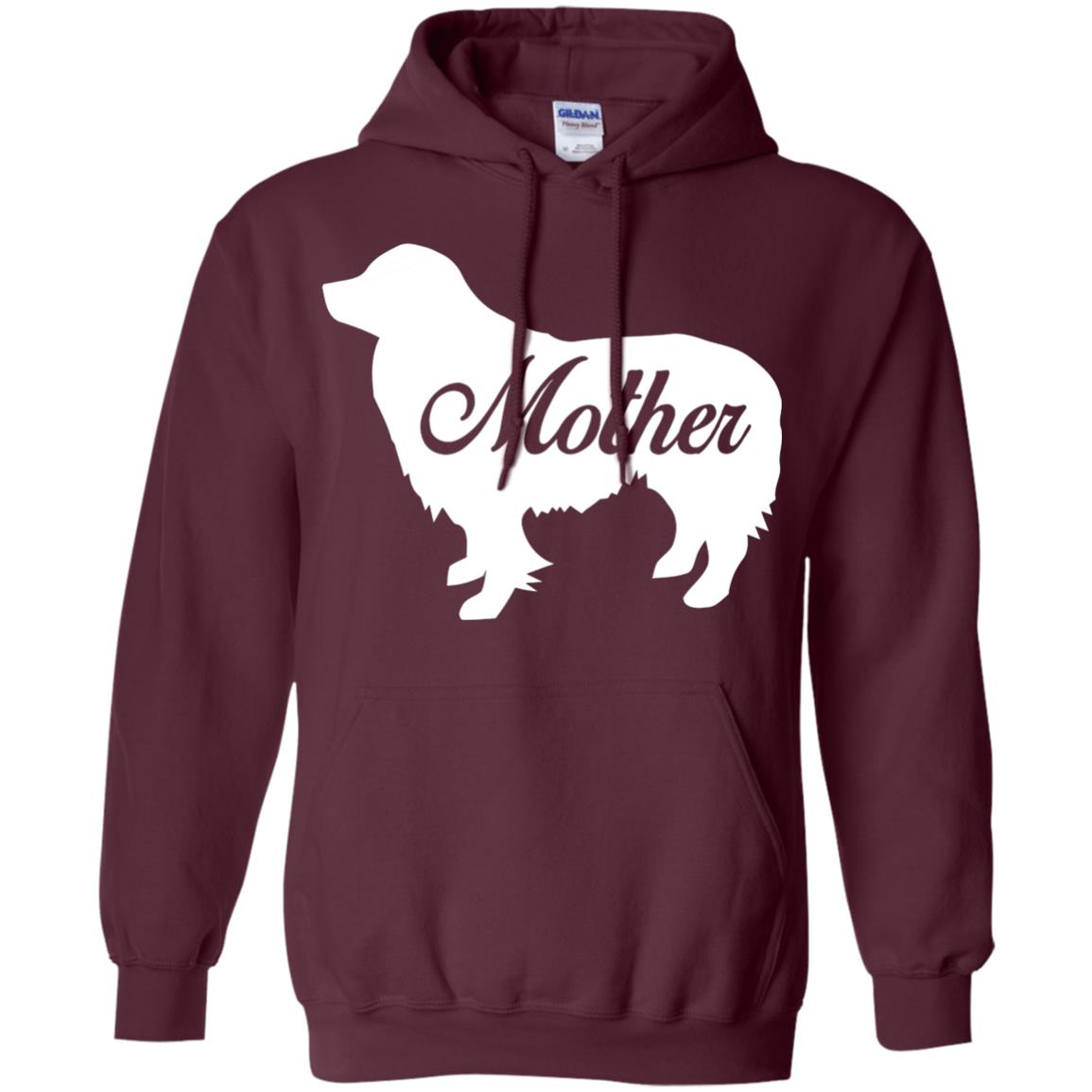 Border Collie Dog Mom T-shirt Maroon