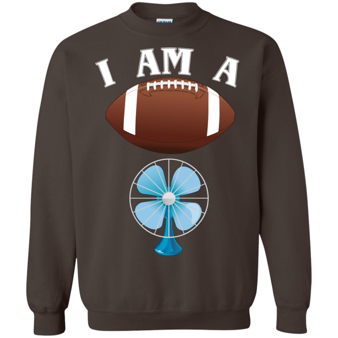 Football Lover T-shirt I Am A Football Fan Dark Chocolate