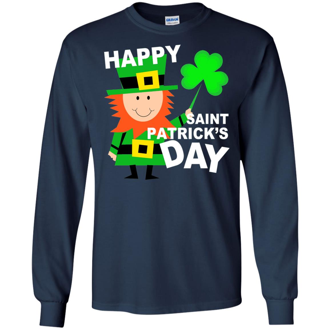 Teacher T-shirt St. Patrick's Day Navy