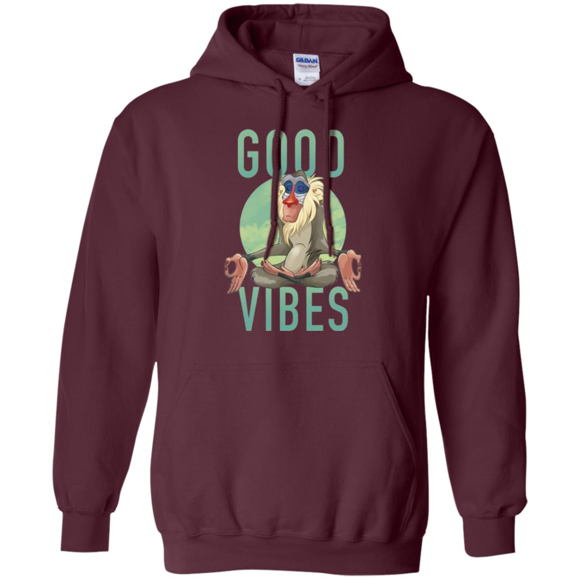 Rafiki Meditate Good Vibes T-shirt Maroon