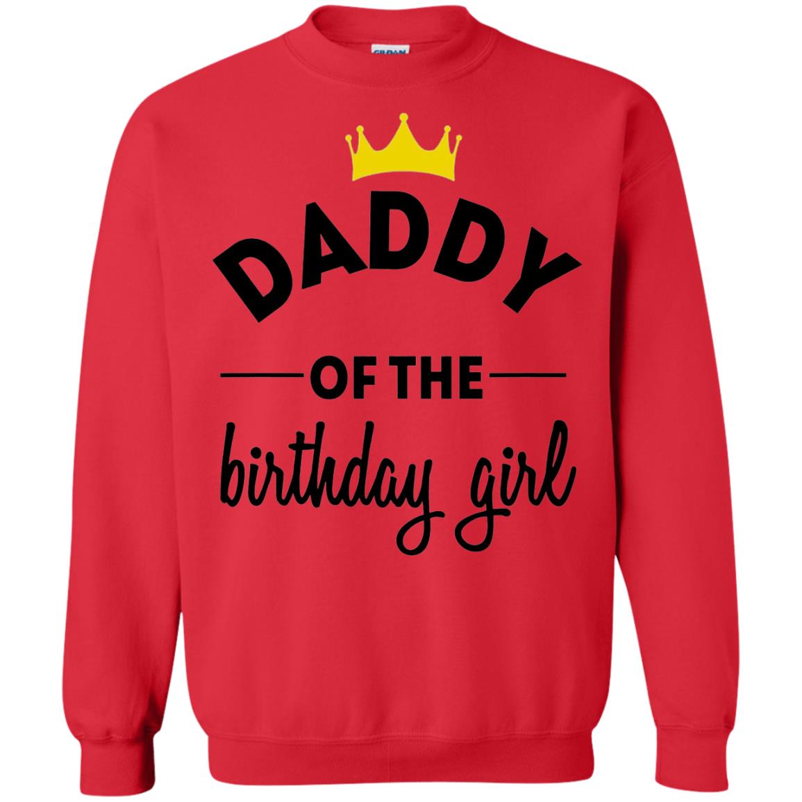 Daddy Of The Birthday Girl Party T-shirt Red