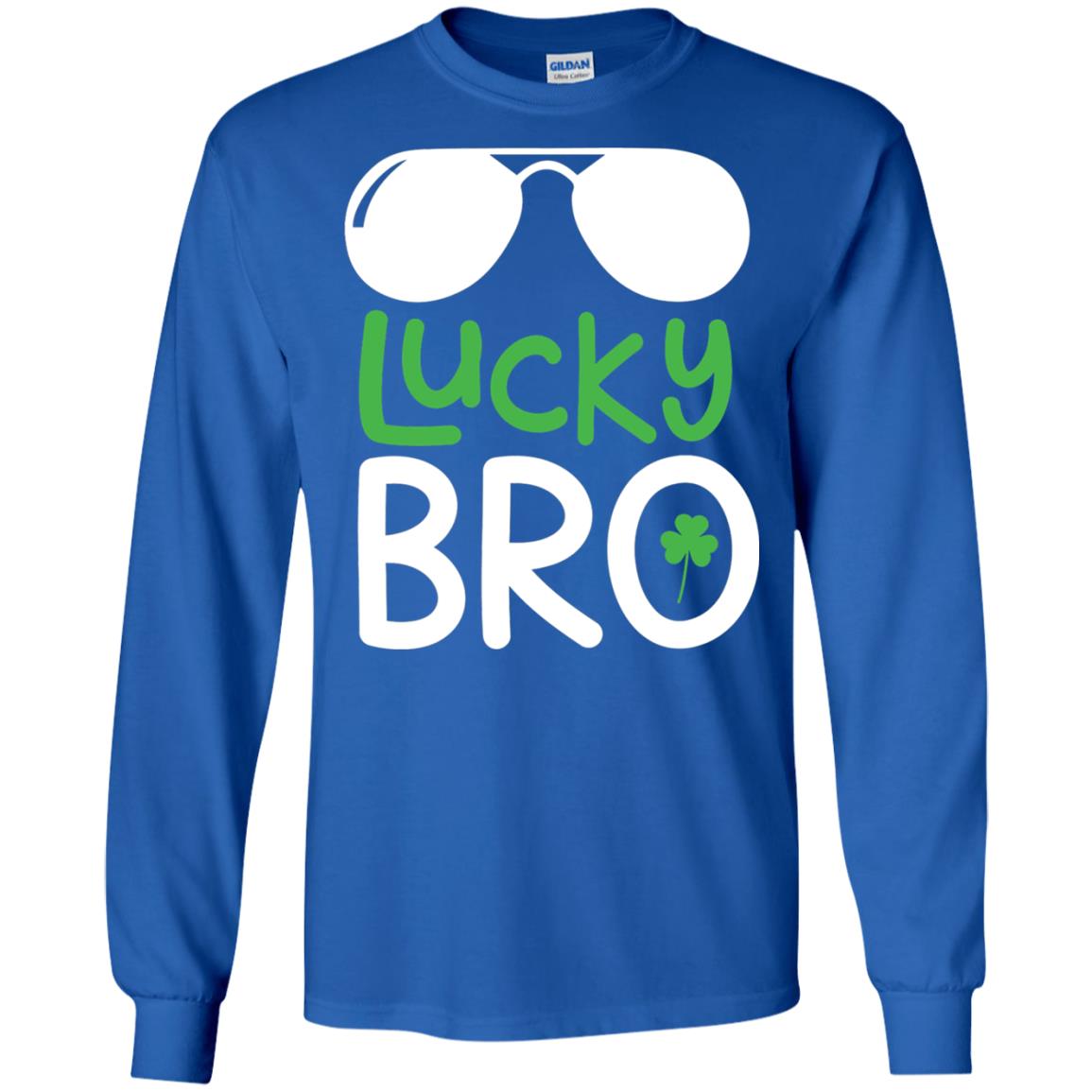Lucky Bro St. Patrick_s Day T-shirt Royal