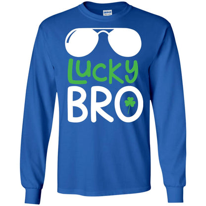 Lucky Bro St. Patrick_s Day T-shirt Royal