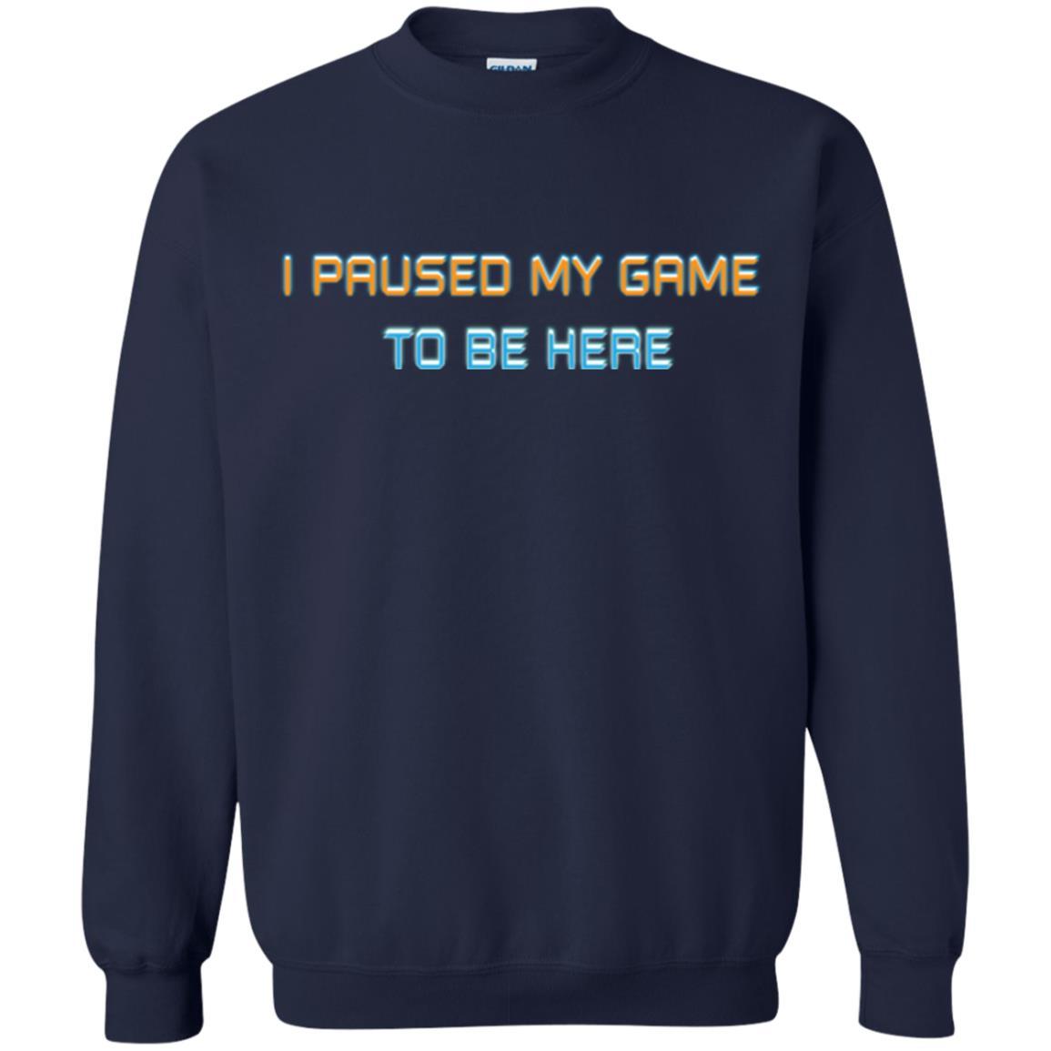 Gamer T-shirt I Paused My Game Here Navy