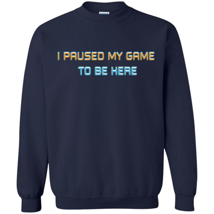 Gamer T-shirt I Paused My Game Here Navy