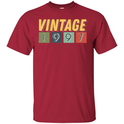 Vintage 1997 21th Birthday Gift Shirt For Mens Or Womens Cardinal