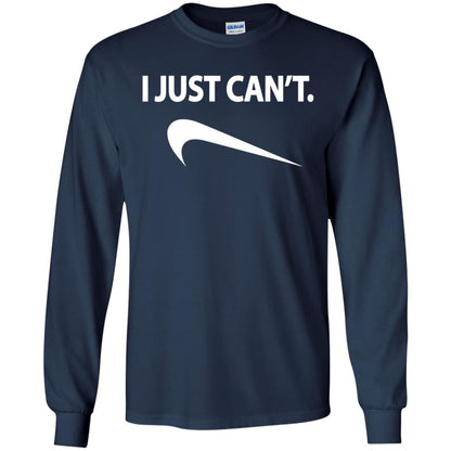 Funny I Just Cant Shirt Navy