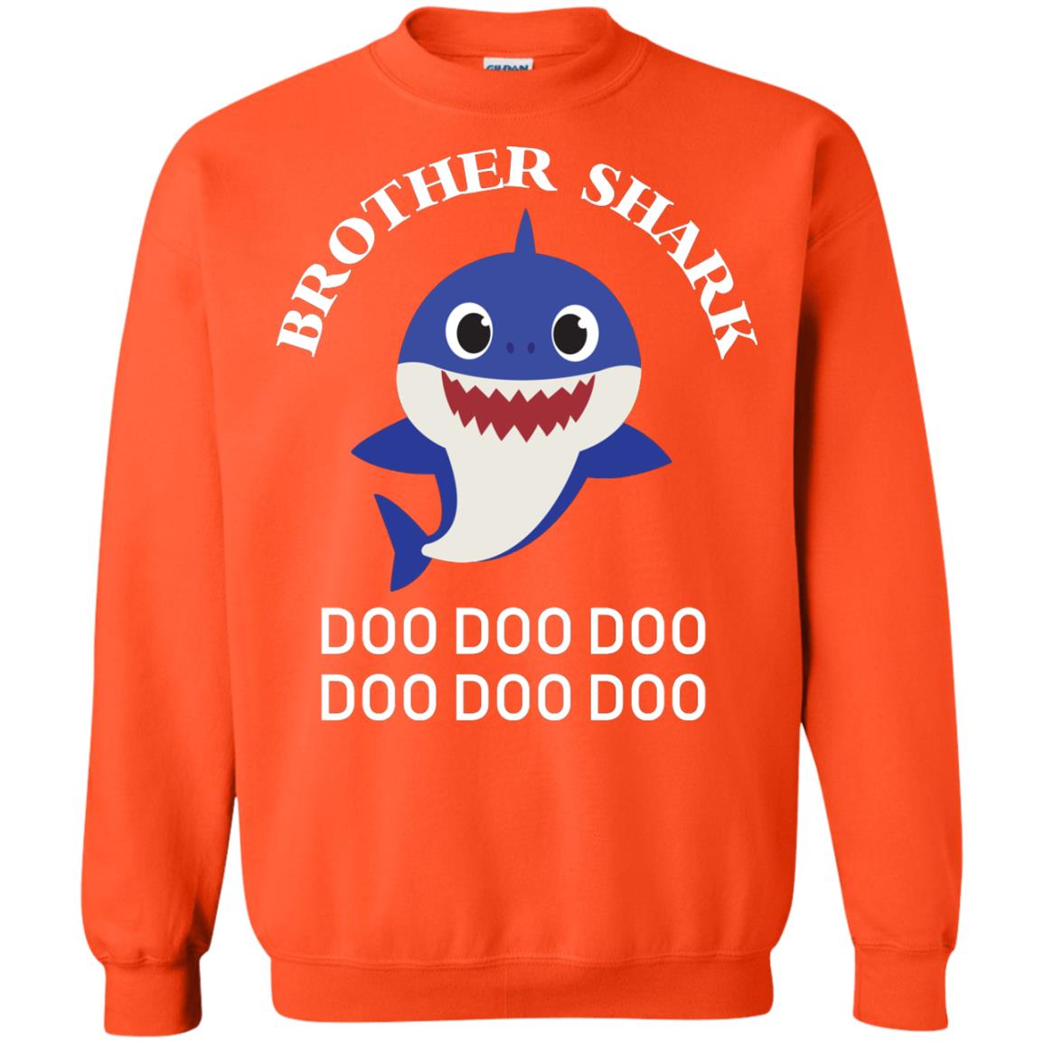 Brother Shark Family Shark Shirt Orange