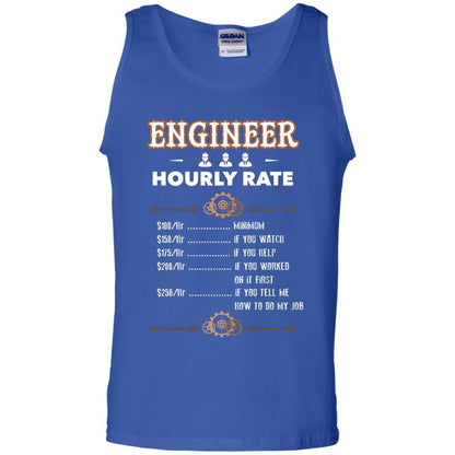 Engineer Hourly Rate Shirt For Mens Or Womens Royal