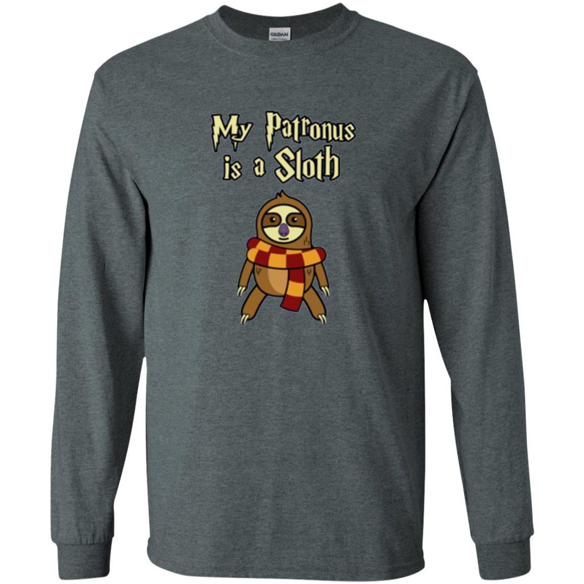 Christmas T-shirt My Patronus Is A Sloth T-shirt Dark Heather