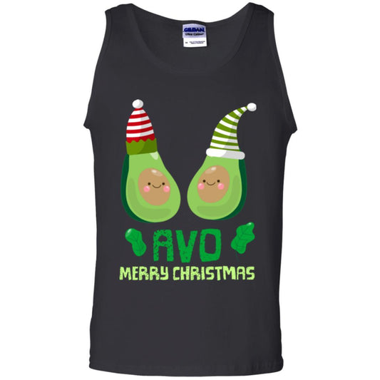 Avocado Merry Christmas T-shirt Black