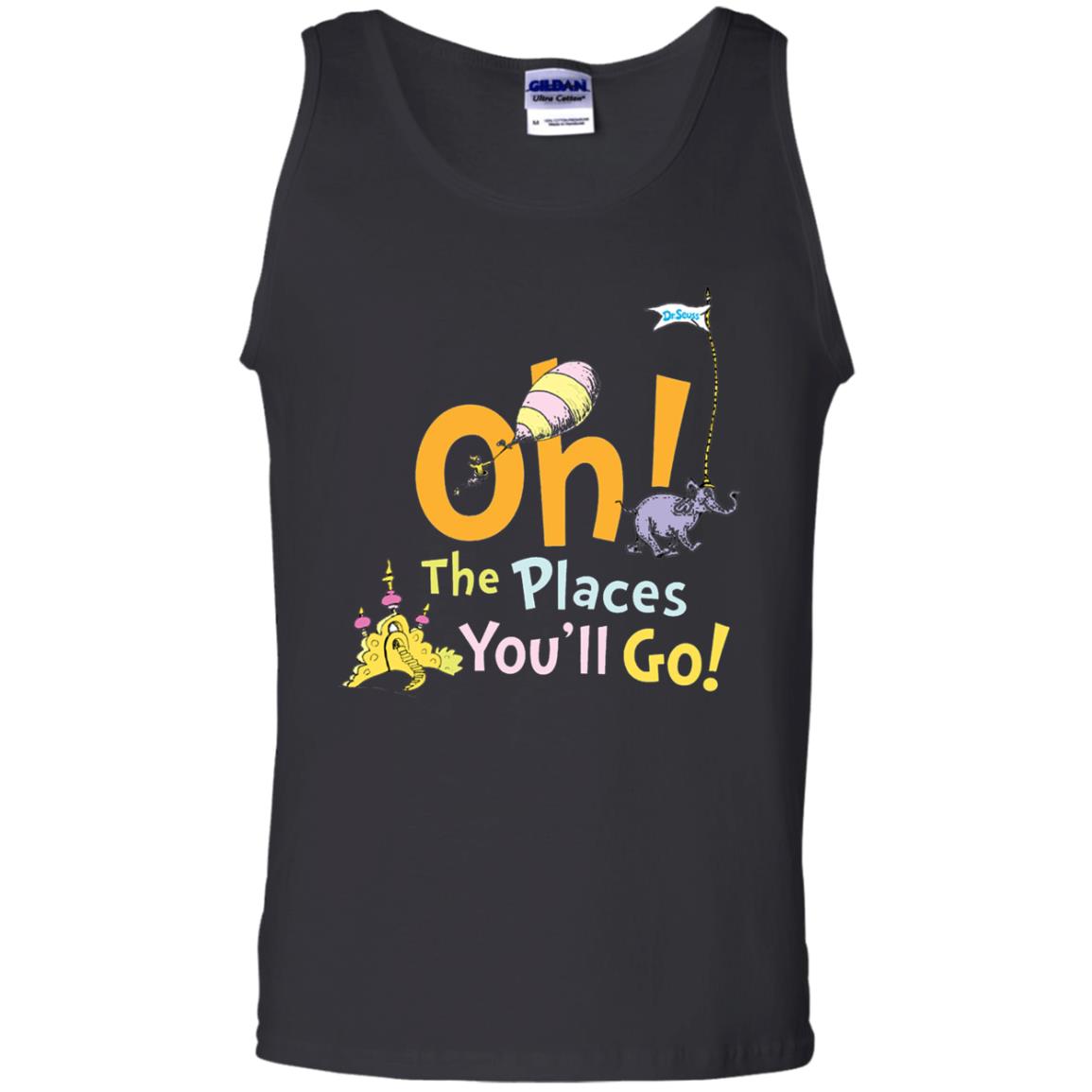 Read Across America Day T-shirt Dr. Seuss Oh The Places You_ll Go Black