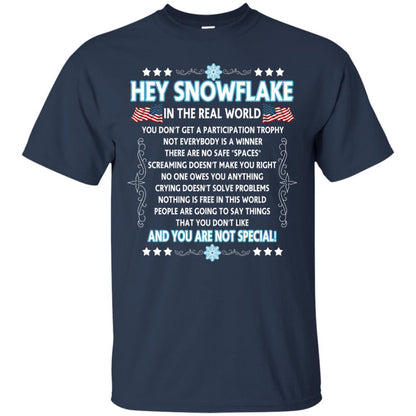 Hey Snowflake In The Real World Military T-shirt Navy