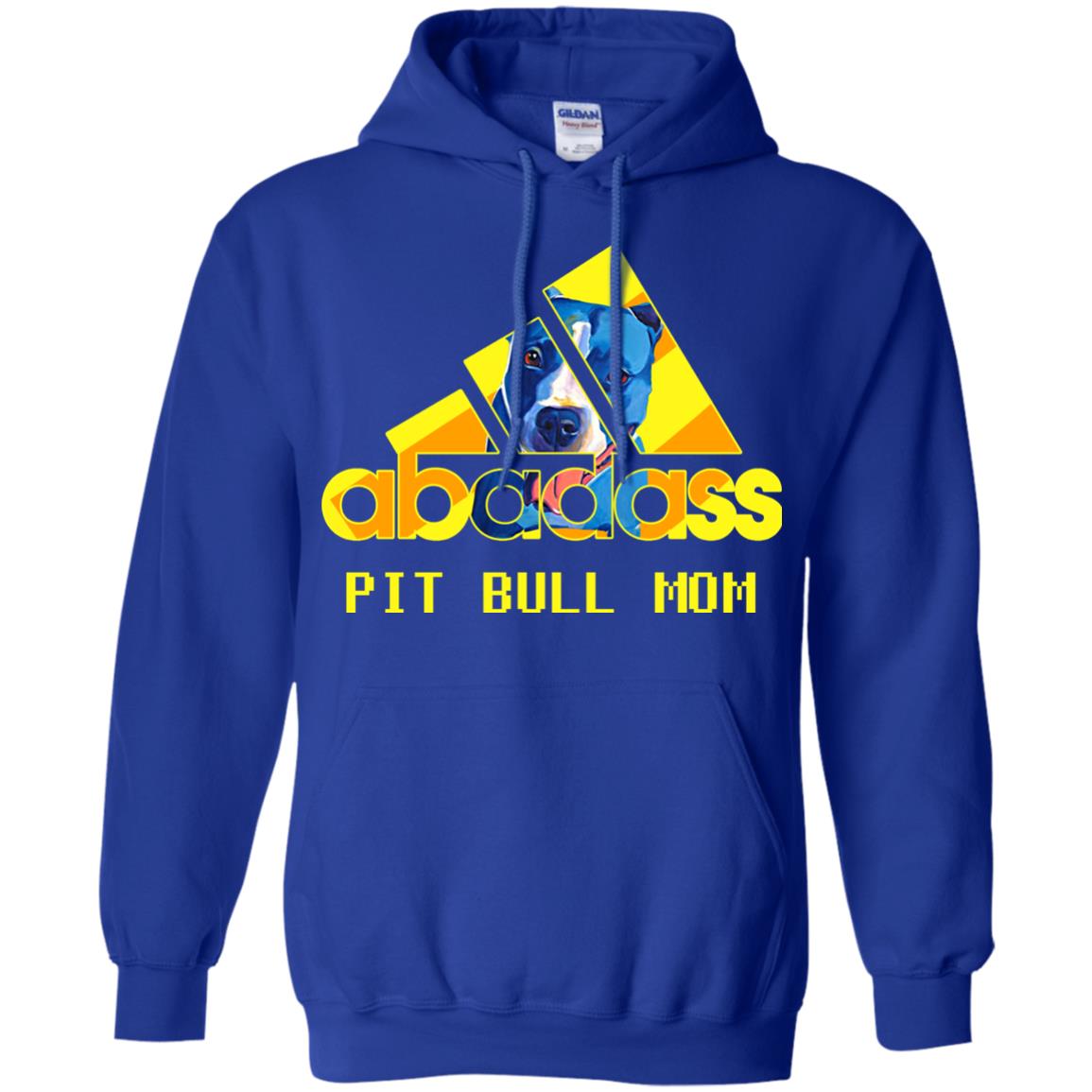 Abadass Pit Bull Mom Mommy Loves Pitbull Shirt Royal