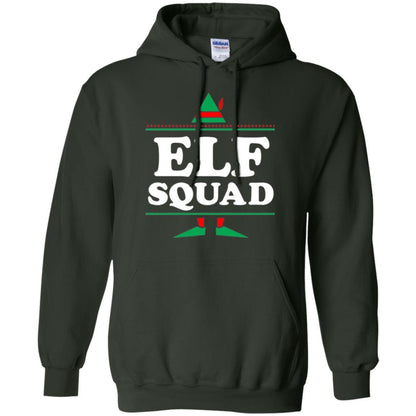 Christmas T-shirt Elf Squad Holiday Family Group Matching Forest Green