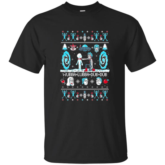 Cartoon T-shirt Build A Snowmorty Black