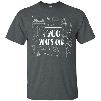 Square Root Of 900 30th Birthday 30 Years Old Math T-shirt Dark Heather