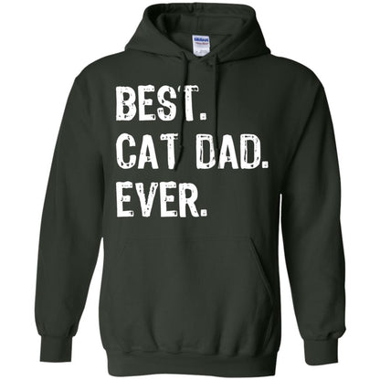 Cat Lover T-shirt Best Cat Dad Ever Forest Green