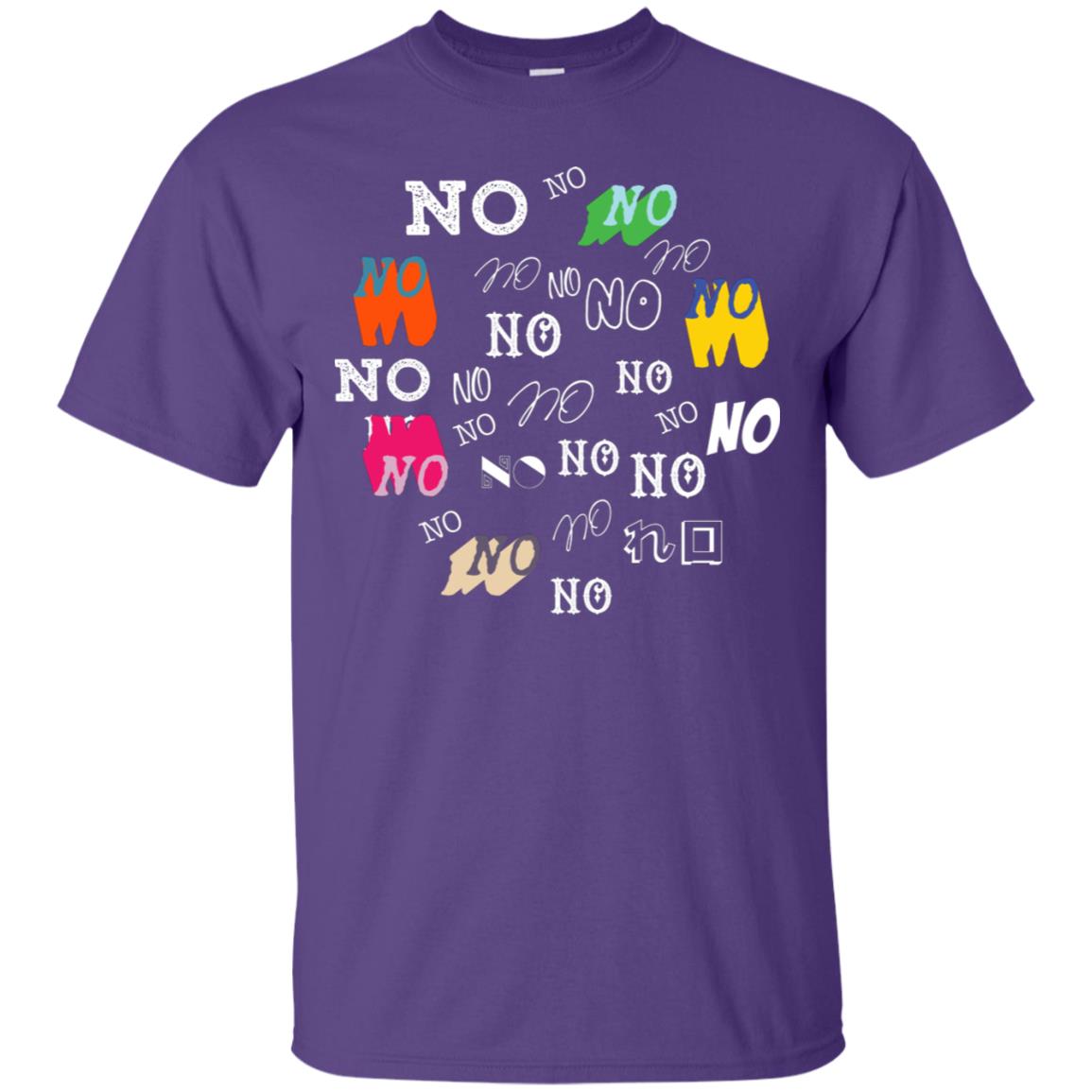 No No No Humor Saying Gift Shirt Purple