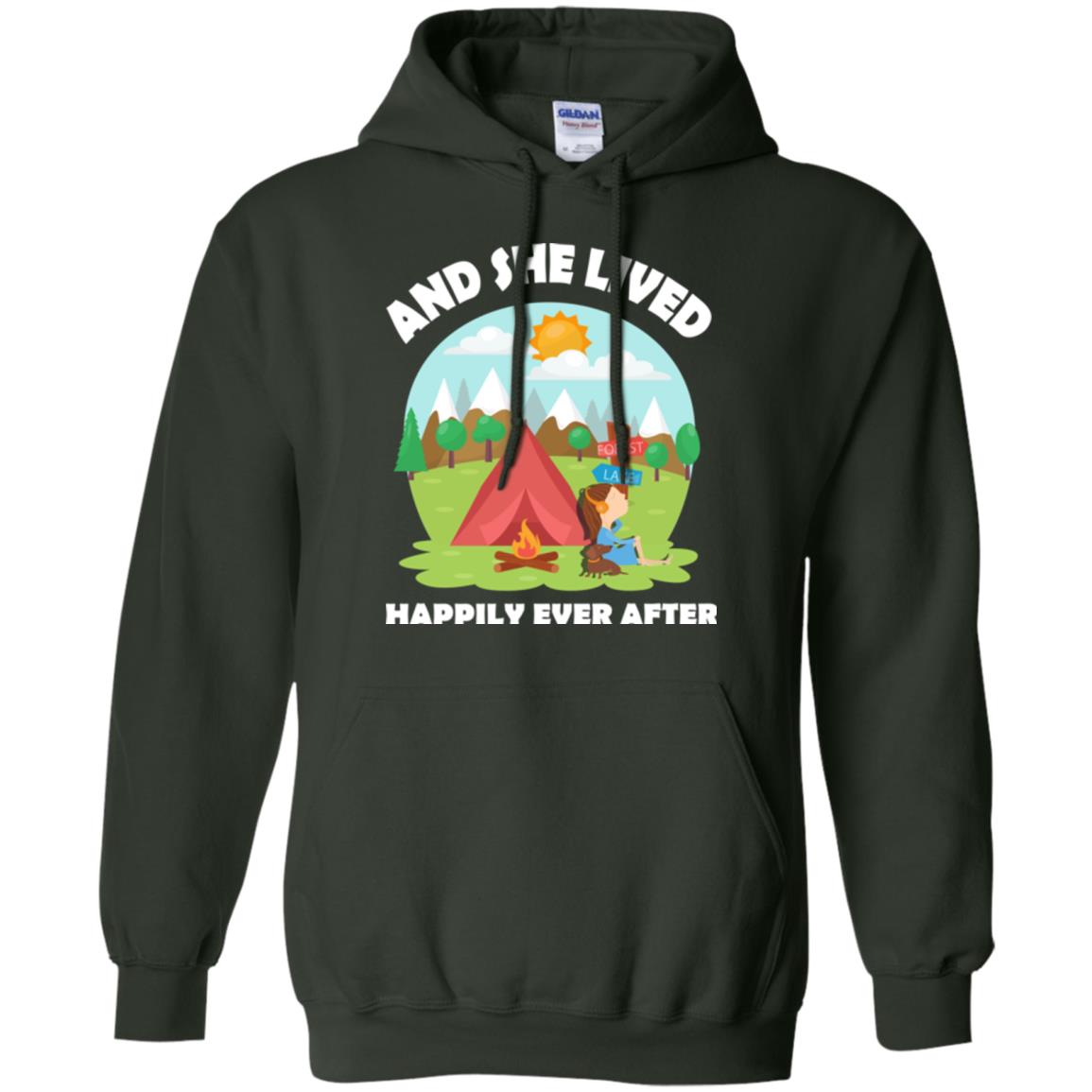 And She Lived Happily Ever After T-shirt Forest Green