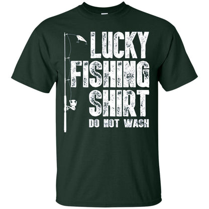 Lucky Fishing Shirt Do Not Wash Cool Fisherman T-shirt Forest