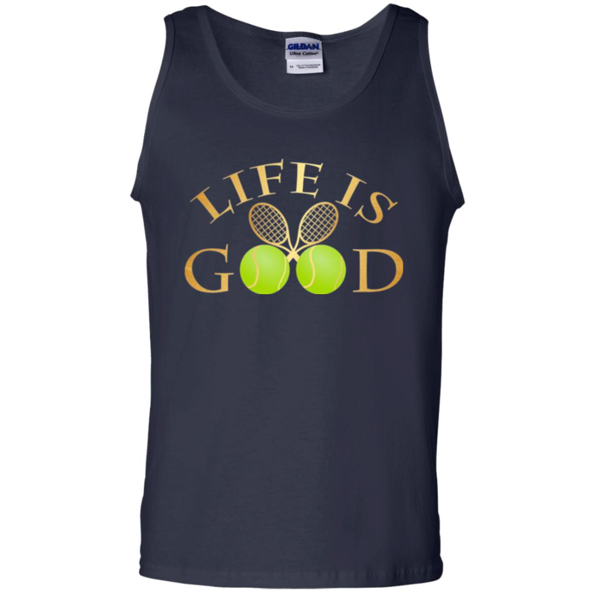 Tennis Lovers T-shirt Life Is Good Navy
