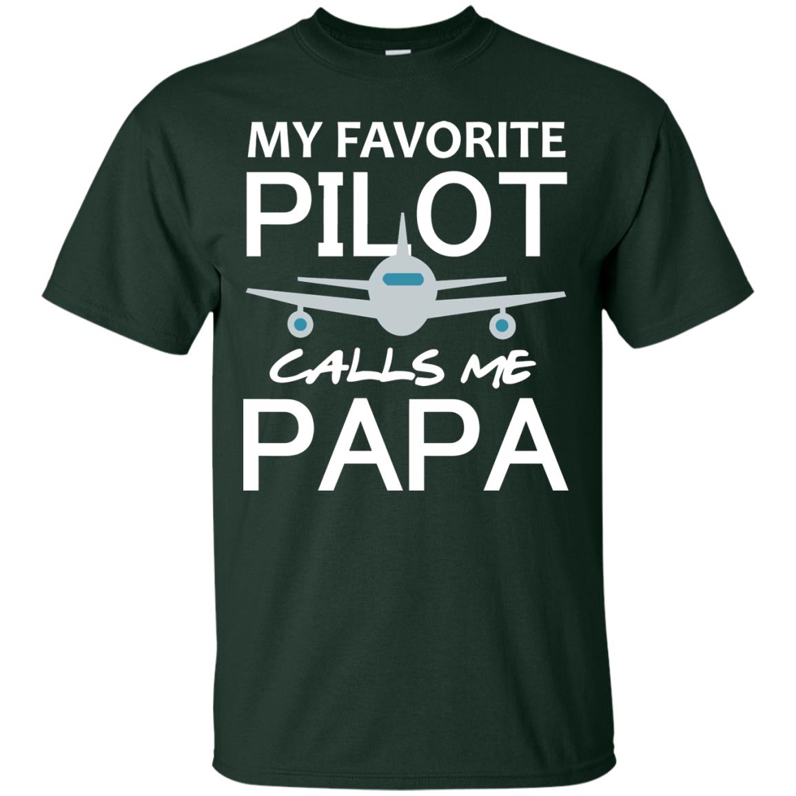 My Favorite Pilot Calls Me Papa Shirt For Grandpa Forest
