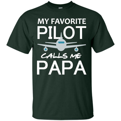 My Favorite Pilot Calls Me Papa Shirt For Grandpa Forest